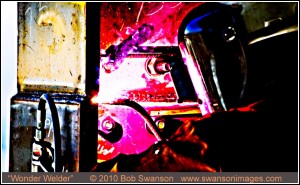 Welding, welder, industrial, abstract, colorful, ©Bob Swanson
